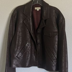 Ann Taylor Vintage Leather Jacket Large